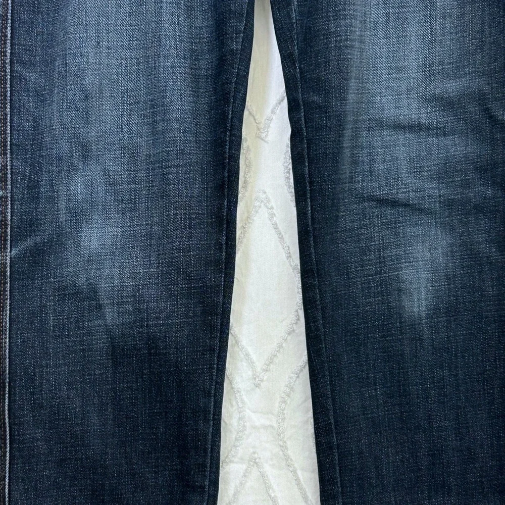 Armani Jeans Straight Leg Jeans Mens 34x28 Dark Indigo Blue Denim Classic Italy